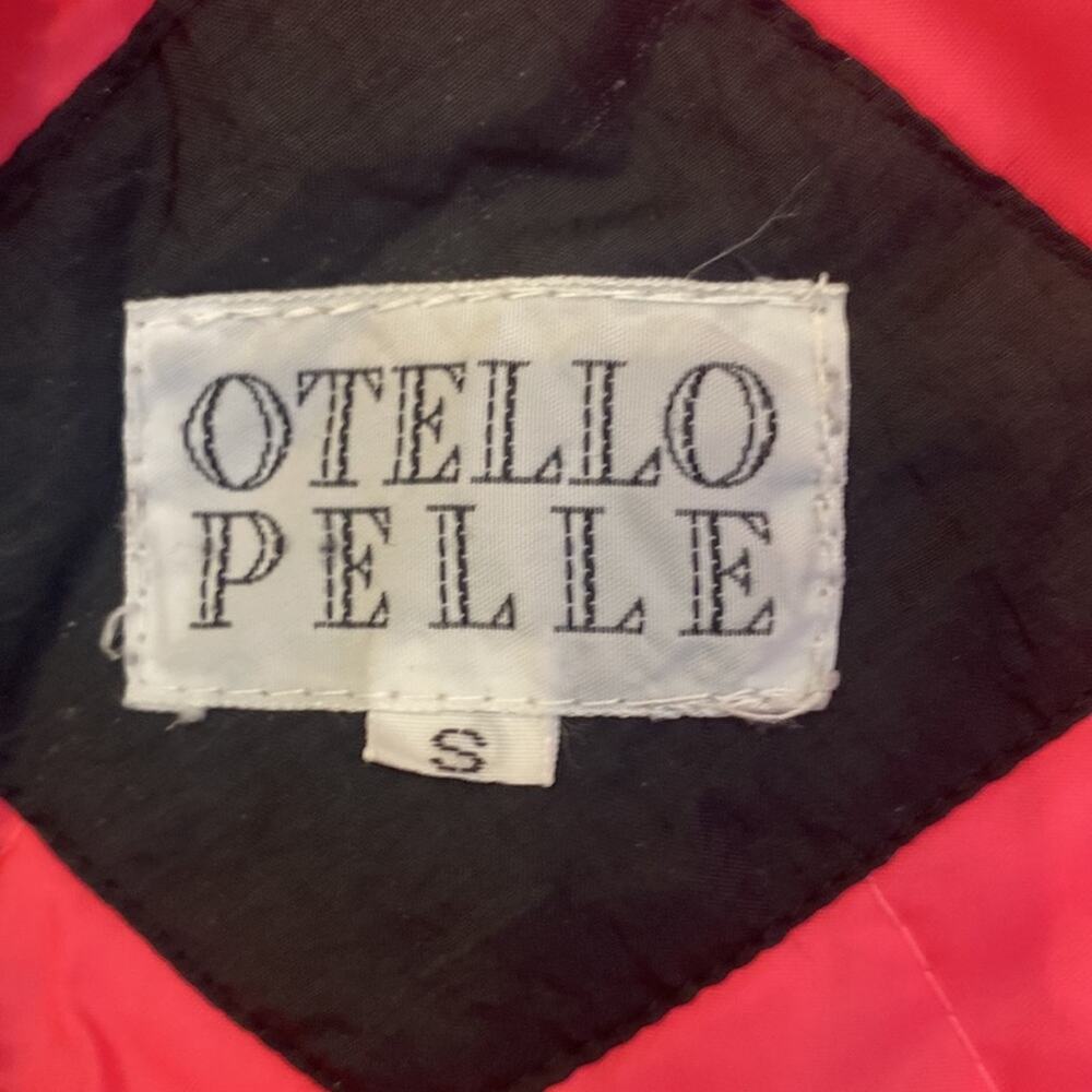 Otello Pelle Vintage Men’s 1980’s Ski Jacket Sz S Nylon Zipper Nylon Neon Black - Picture 6 of 16